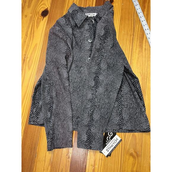 Vintage Snakeskin Print Blazer Jacket Size L Glam Rocker Mob Wife New NWT READ - Picture 13 of 16